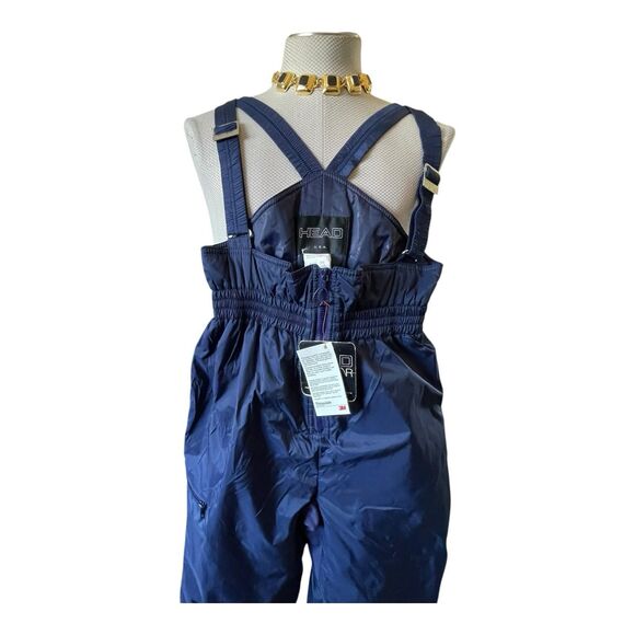 Vintage Womens Zipper Bib Pants Size 12 Ski Snowboard Blue Insulated Adjustable - Picture 3 of 12